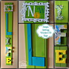NEW LIFE Simple Springy Wooden 3D Sign at thehappyhousie