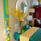 Springy Dining Room Decor at thehappyhousie