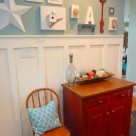Board and Batten in the entry hall at thehappyhousie