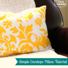 simple envelope pillow tutorial at thehappyhousie
