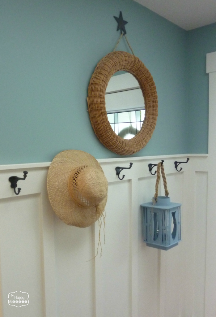 red white blue coastal entry hall mirror hook wall 1 room 3 ways at thehappyhousie