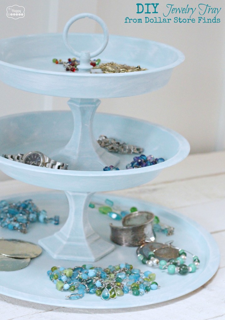 Diy jewelry tray from dollar store finds at the happy housie 718x1024