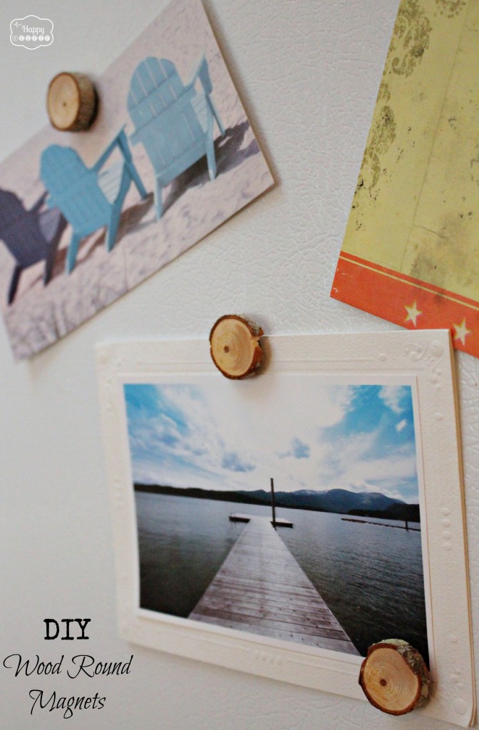 DIY Wood Round Magnets by the happy housie