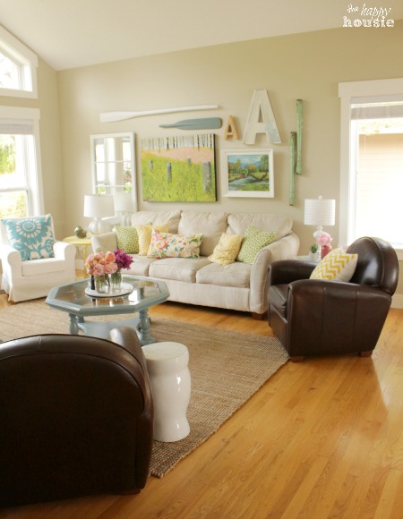 Summer House Tour at The Happy Housie Living Room 1