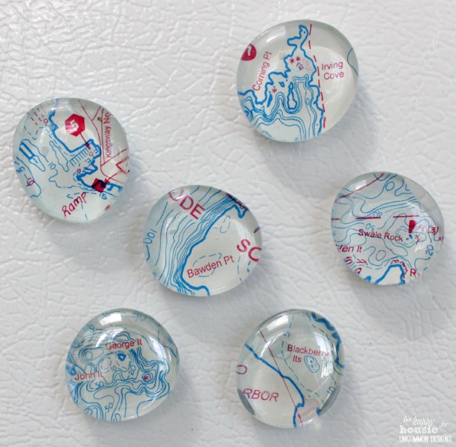 DIY Map Magnets by The Happy Housie for Uncommon Designs 3