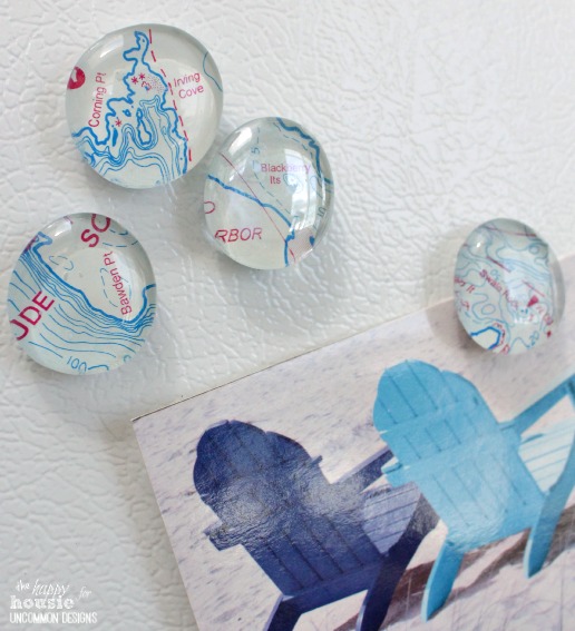 DIY Map Magnets by The Happy Housie for Uncommon Designs 4