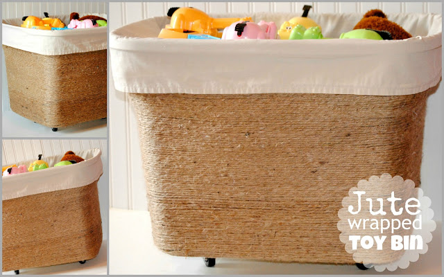 Jute Wrapped Toy Bin at Happy Go Lucky