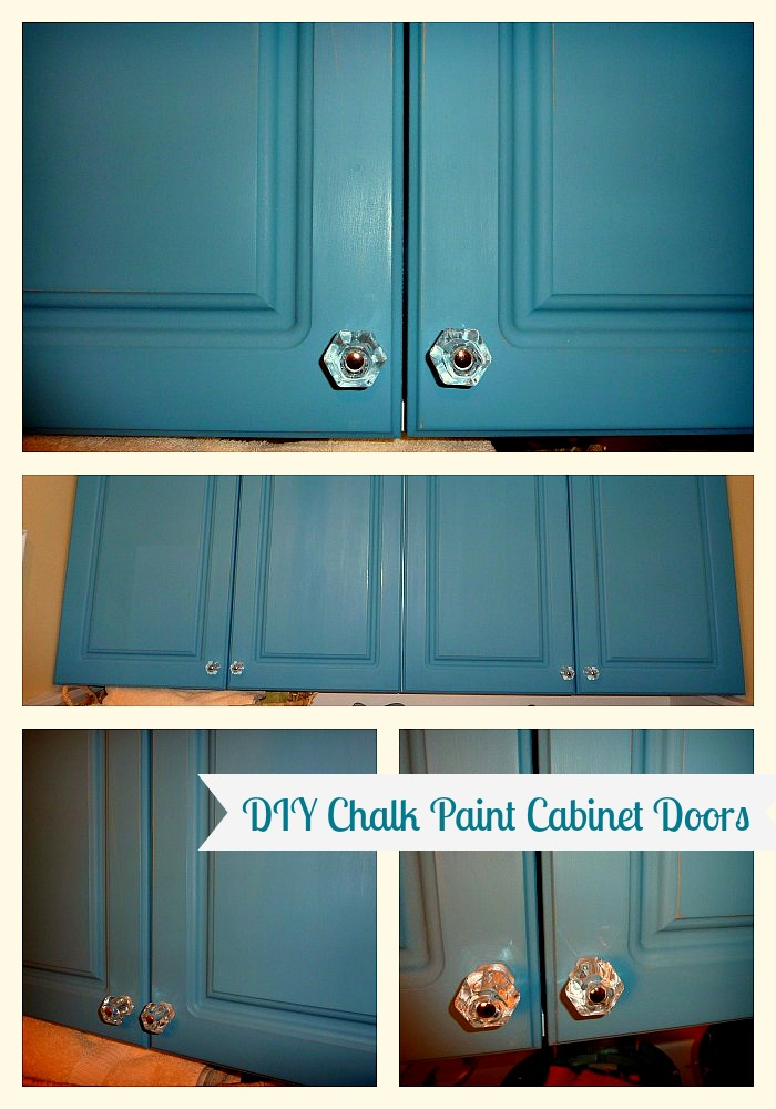 DIY Chalk Paint Cabinet Doors closeups