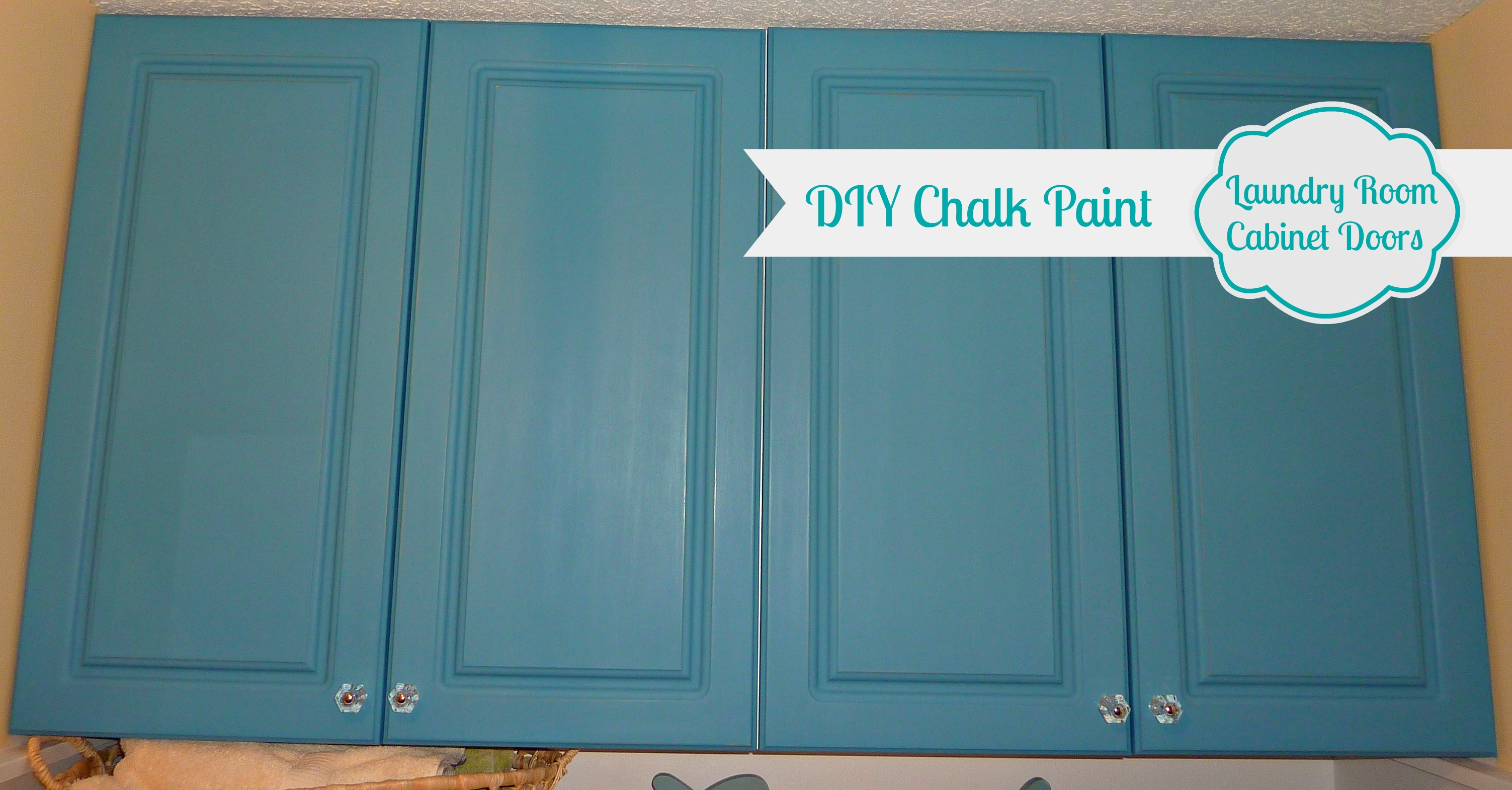 DIY Chalk Paint Laundry Room Cabinet Doors 2