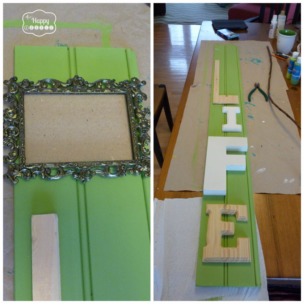 Making Spring Sign Part One at thehappyhousie