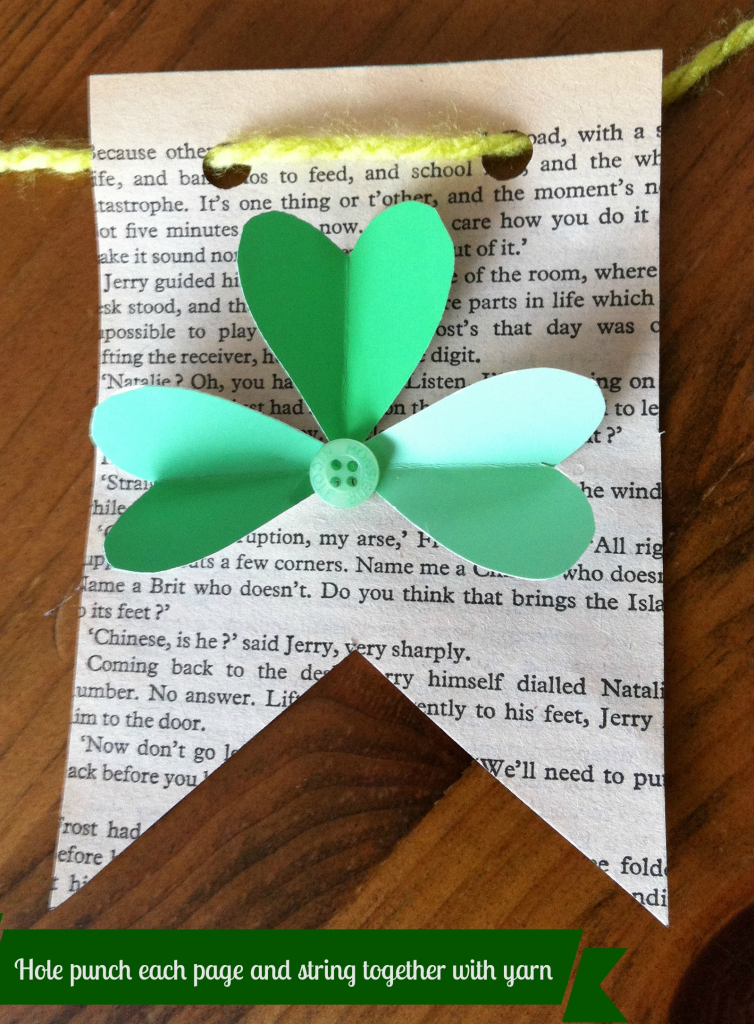St Pats Day Bunting hole punch