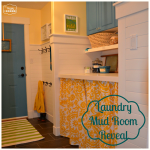 Laundry Mud Room Reveal at thehappyhousie