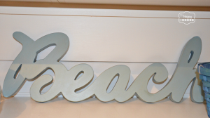 Laundry Room Art Beach Sign at thehappyhousie