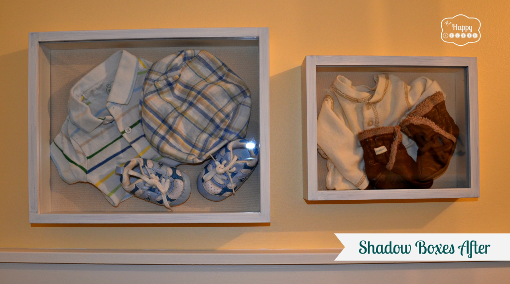 Laundry Room Art Shadow Boxes after painting