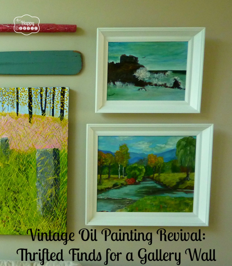 Vintage Oil Painting Revival Thrifted Finds for a Gallery Wall 2 at thehappyhousie