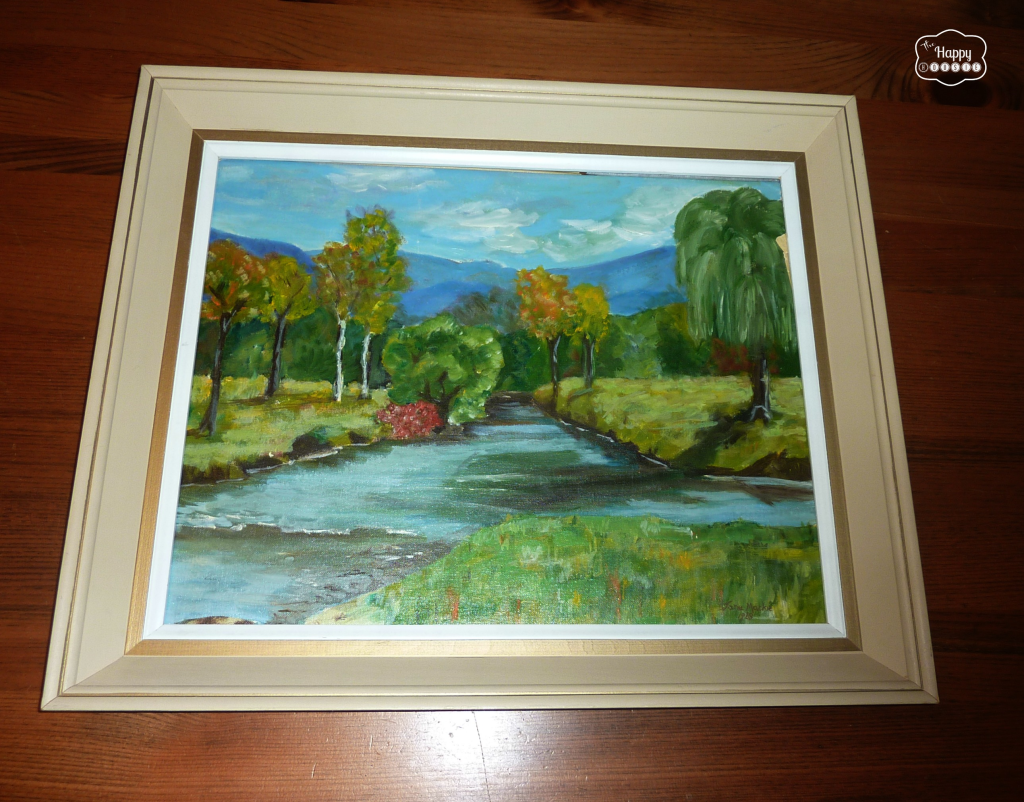 thrifted oil painting at thehappyhousie