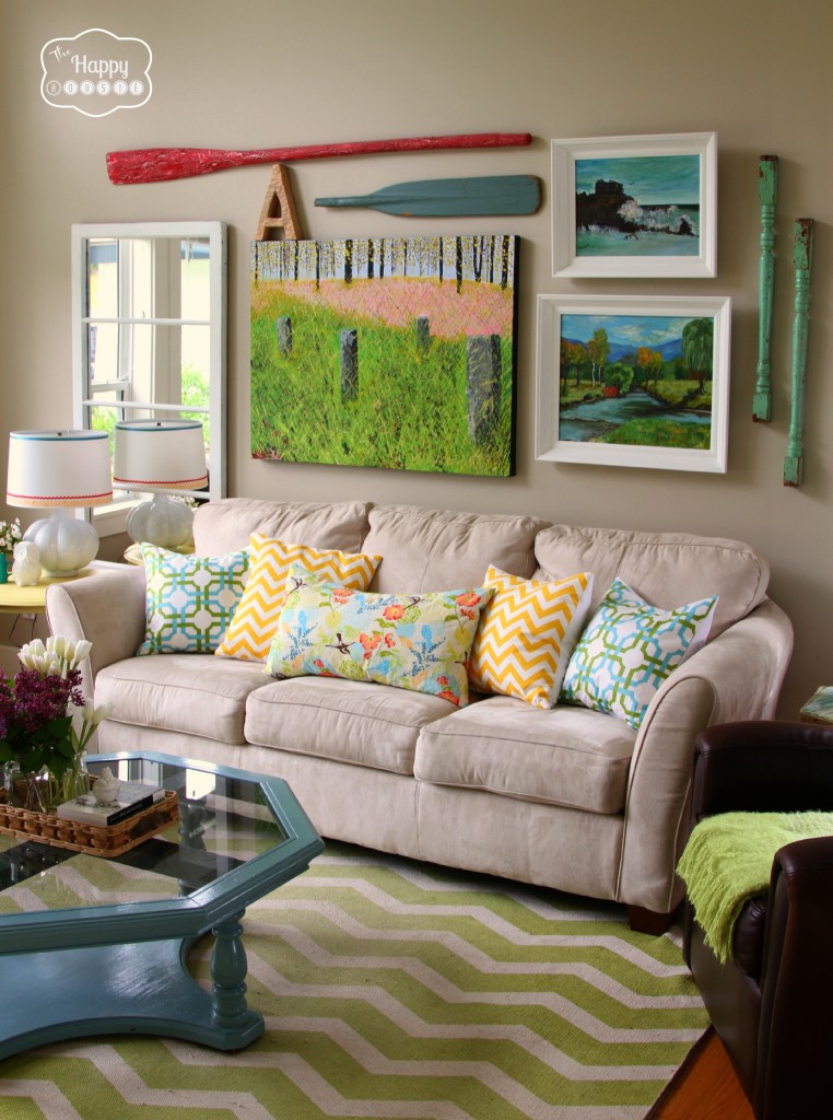 10 Spring Changes in the Living Room at thehappyhousie