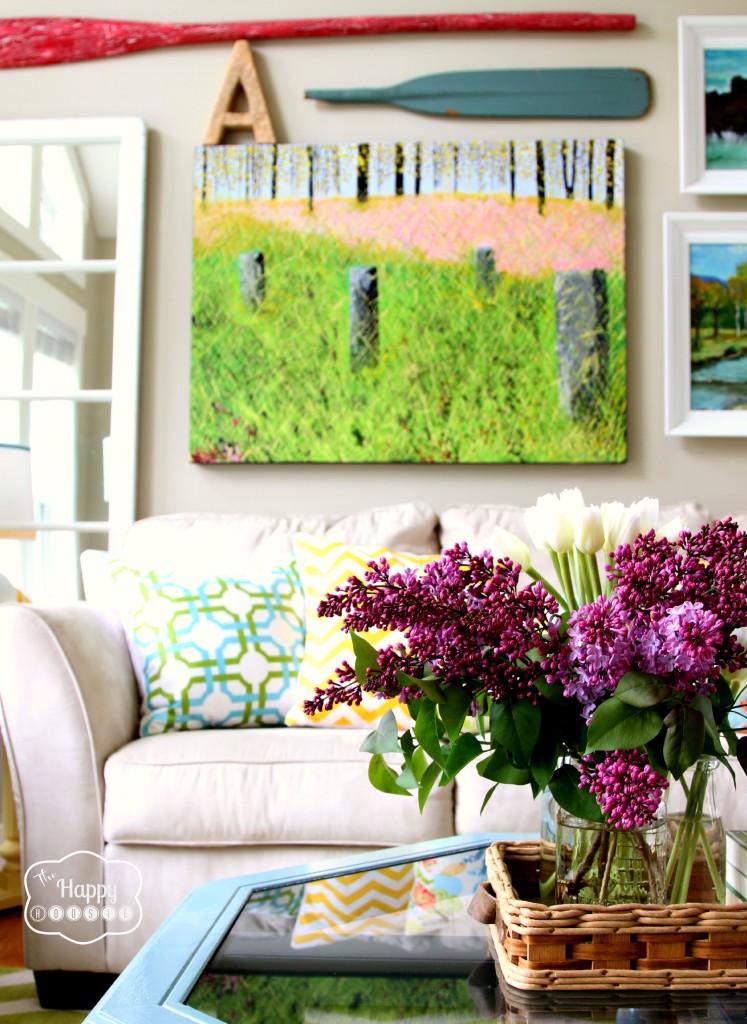 16 Spring Changes in the Living Room at thehappyhousie