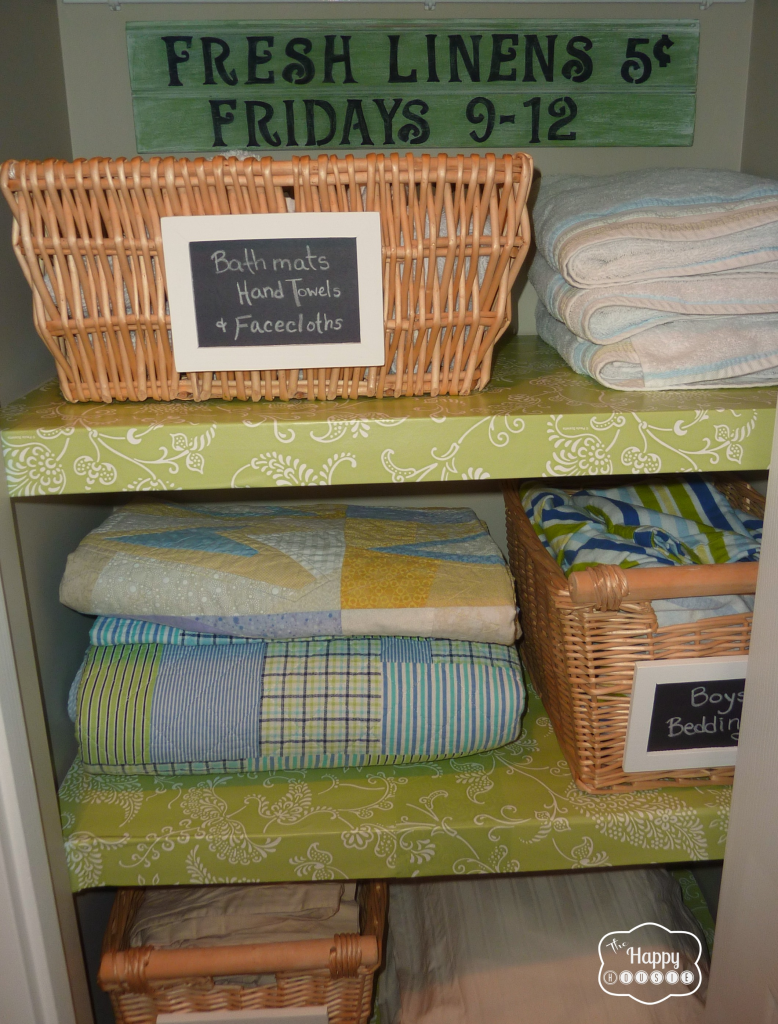 3 Organized Linen Closet at thehappyhousie