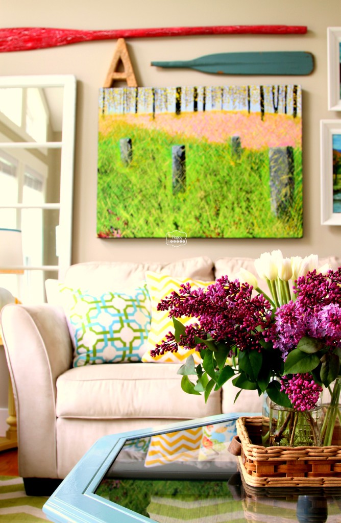 4 Spring Changes in the Living Room at thehappyhousie