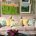 8 Spring Changes in the Living Room at thehappyhousie