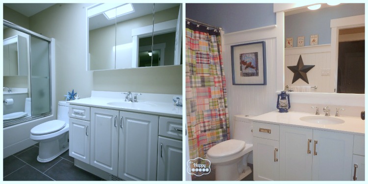 Before and After at The Happy Housie - main bathroom