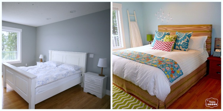 Before and After at The Happy Housie - master bedroom