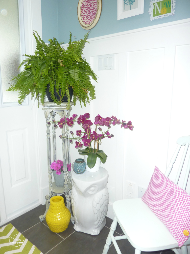 boho chic entry hall plant stand 1 room 3 ways at thehappyhousie