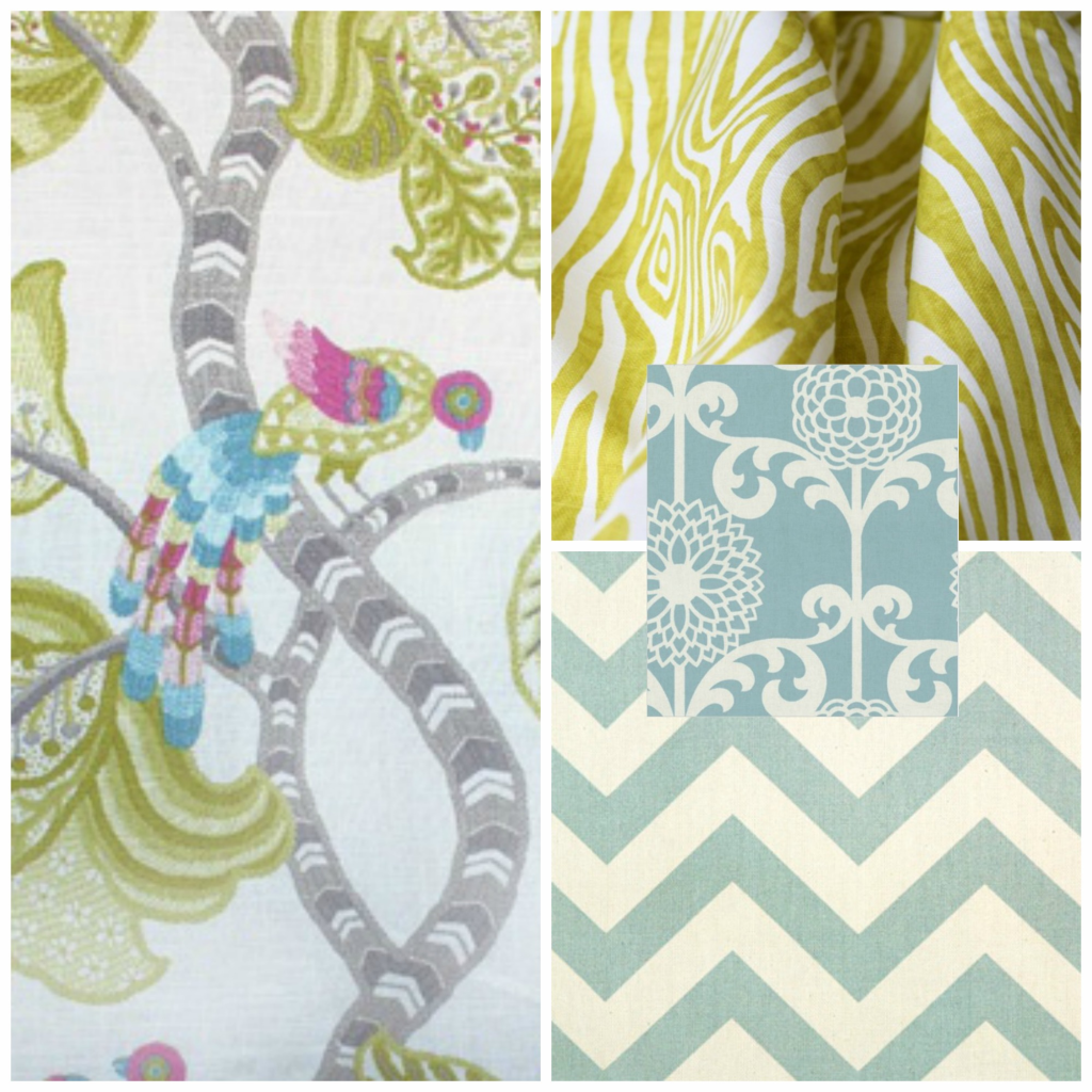 tie together a room with fabric at thehappyhousie