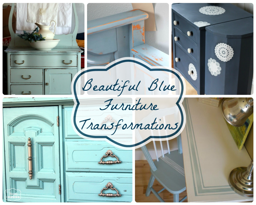 beautiful blue furniture transformations features get your DIY on at thehappyhousie