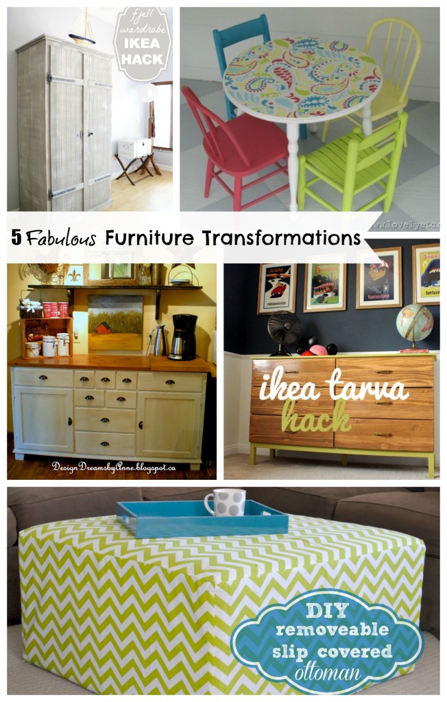 5 Fabulous Furniture Transformations at thehappyhousie