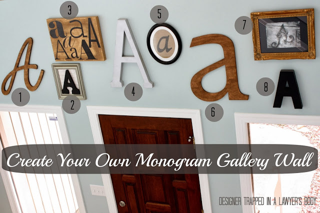Mongram Wall numbered