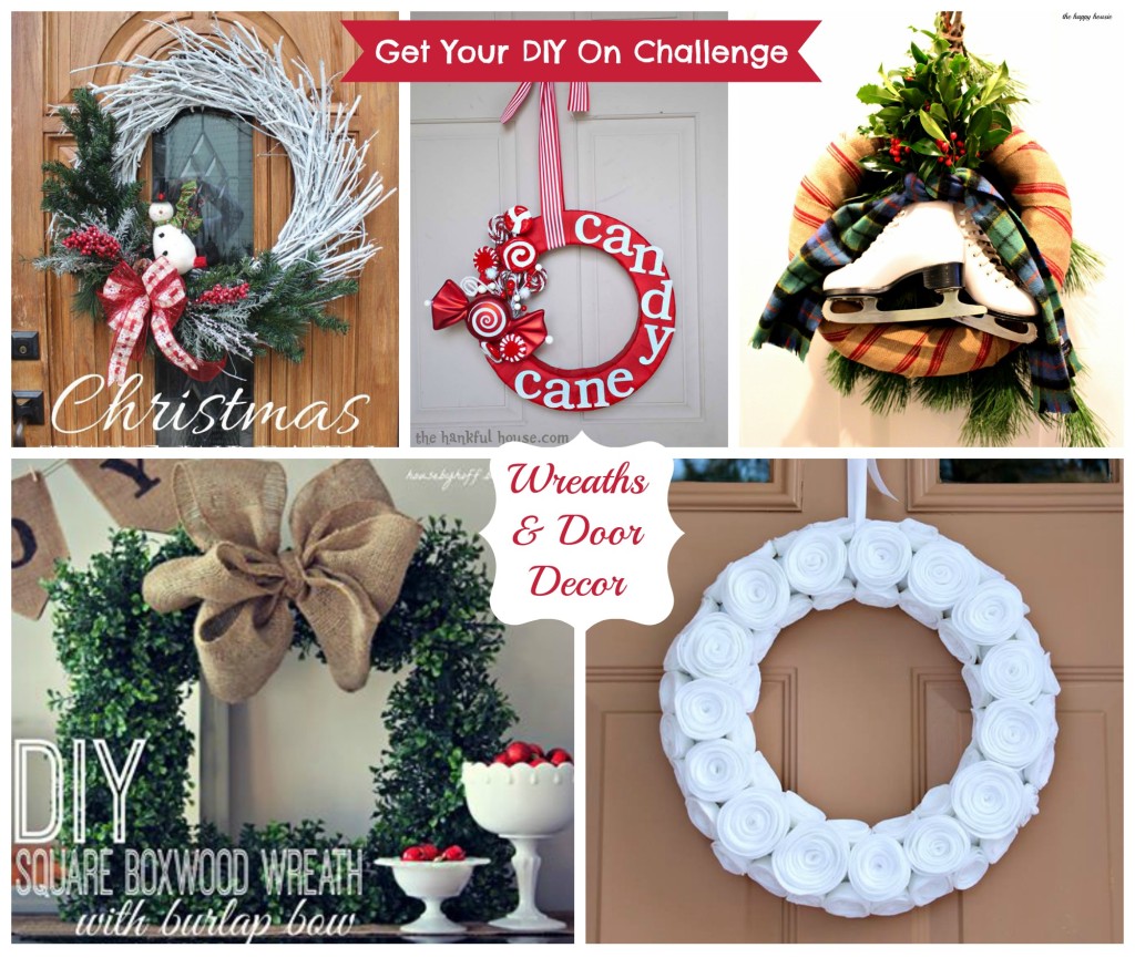 DIY Wreath Challenge Collage.