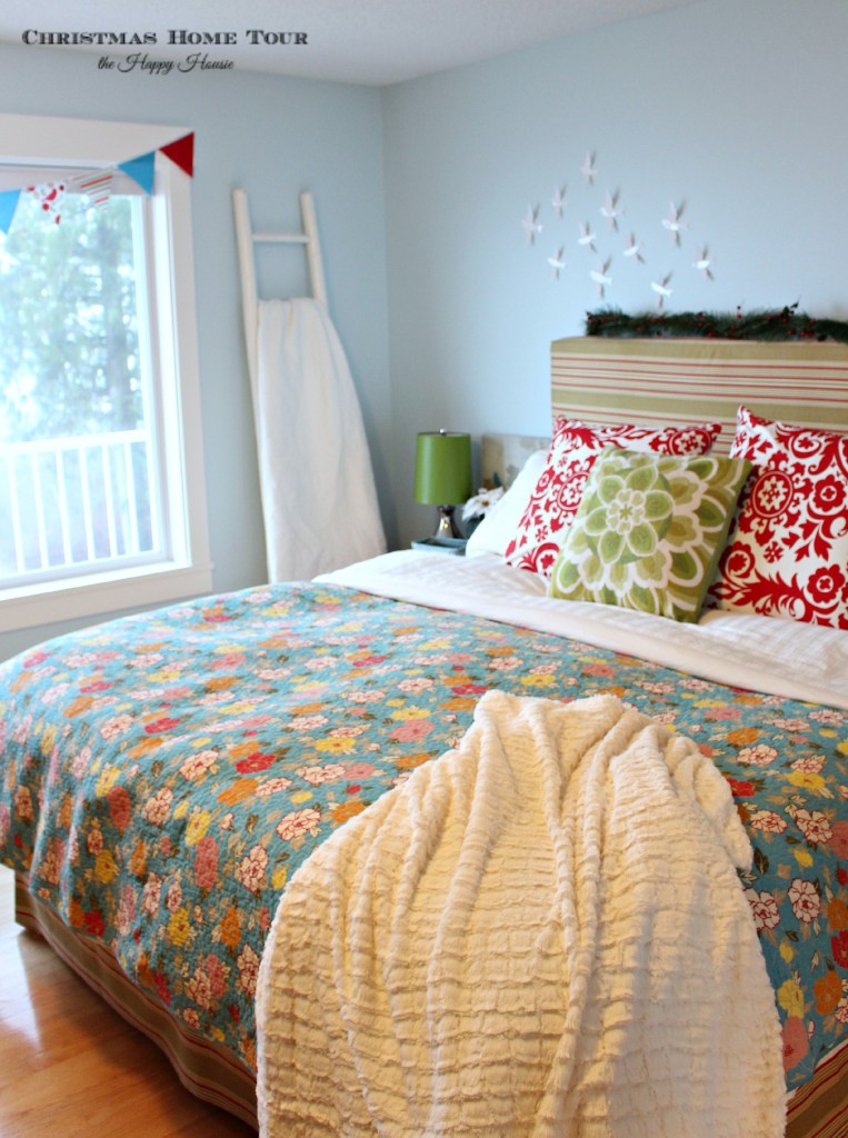 The Happy Housie Christmas Home Tour master bedroom for Christmas