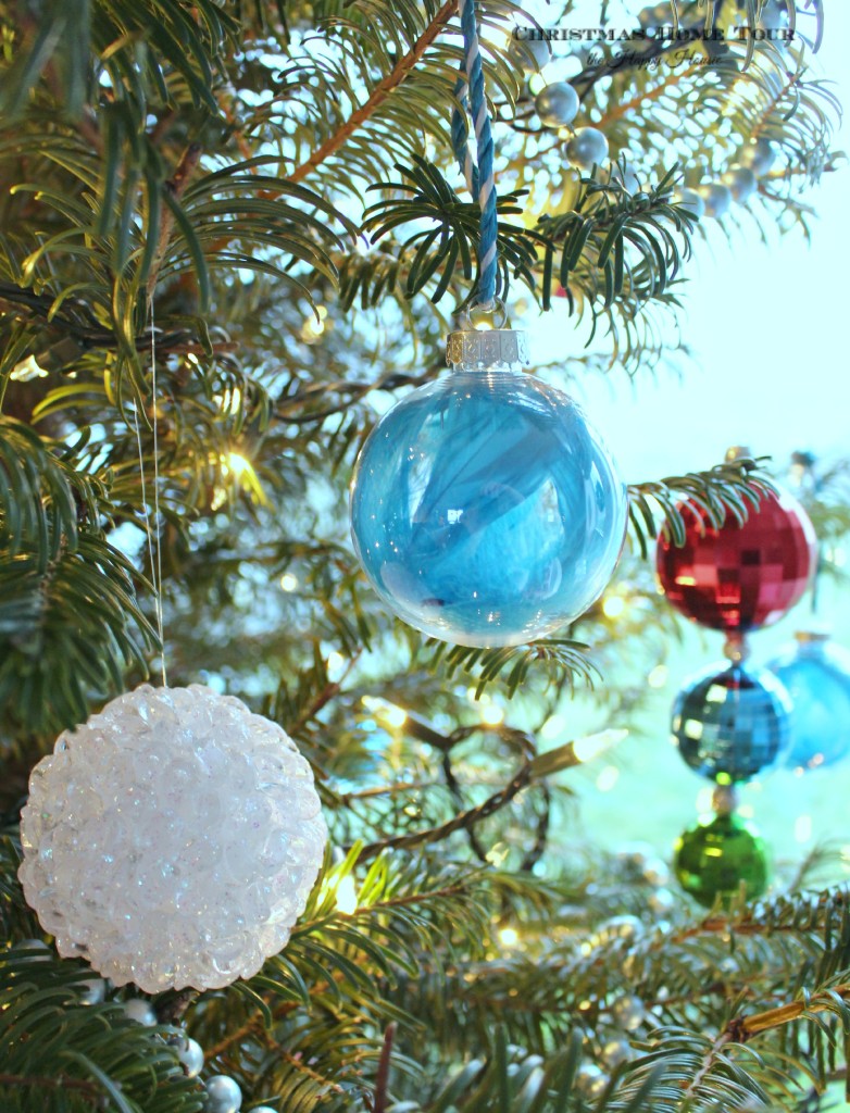 The Happy Housie Christmas Home Tour ornaments on tree