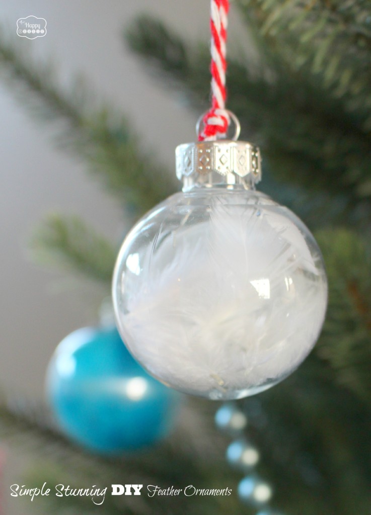 The Happy Housie Simple Stunning DIY Feather Ornaments