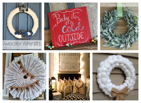 wreaths and wall decor features