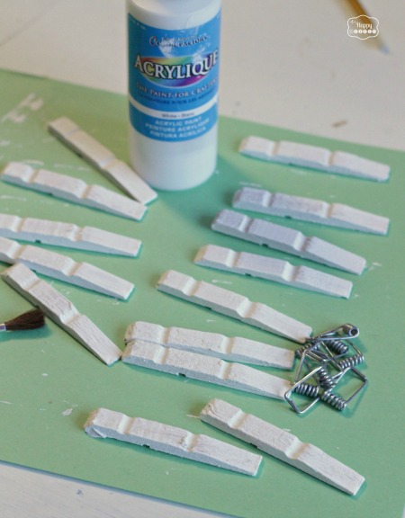 Clothes Peg Push Pins paint them by The Happy Housie r
