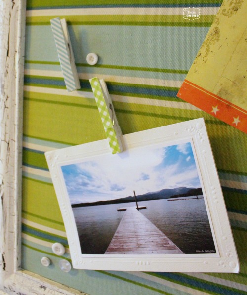 DIY Washi Tape Clothes Peg Push Pins to clip cards and photos at The Happy Housie r