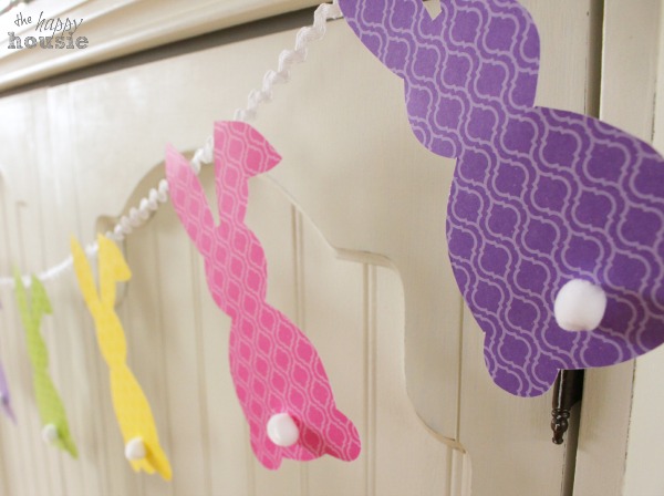 Easter Bunny Bunting PB Knockoff at The Happy Housie