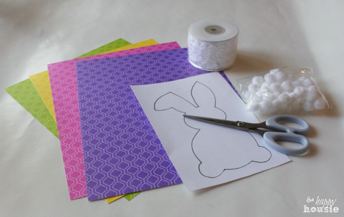 Easter Bunny Bunting materials at The Happy Housie