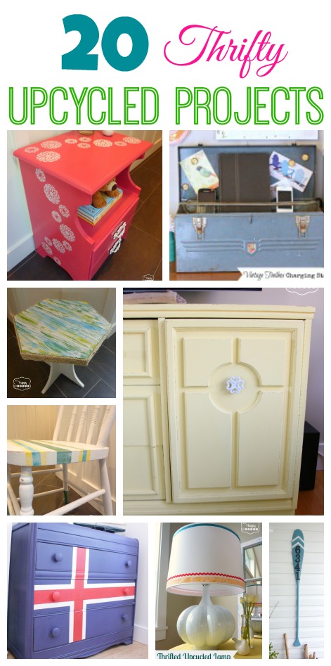 20 Thrifty Upcycled Projects at The Happy Housie
