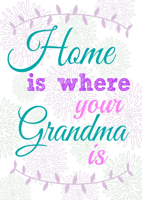 Home is Where Your Grandma is 5x7 by The Happy Housie