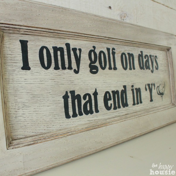 DIY Golf Sign for Father's Day thumbnail at The Happy Housie