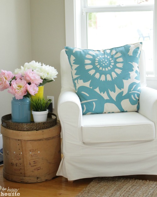 Summer House Tour at The Happy Housie Living Room 4