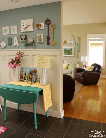 Summer House Tour at The Happy Housie To Living Room