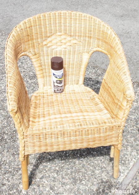 wicker chair before