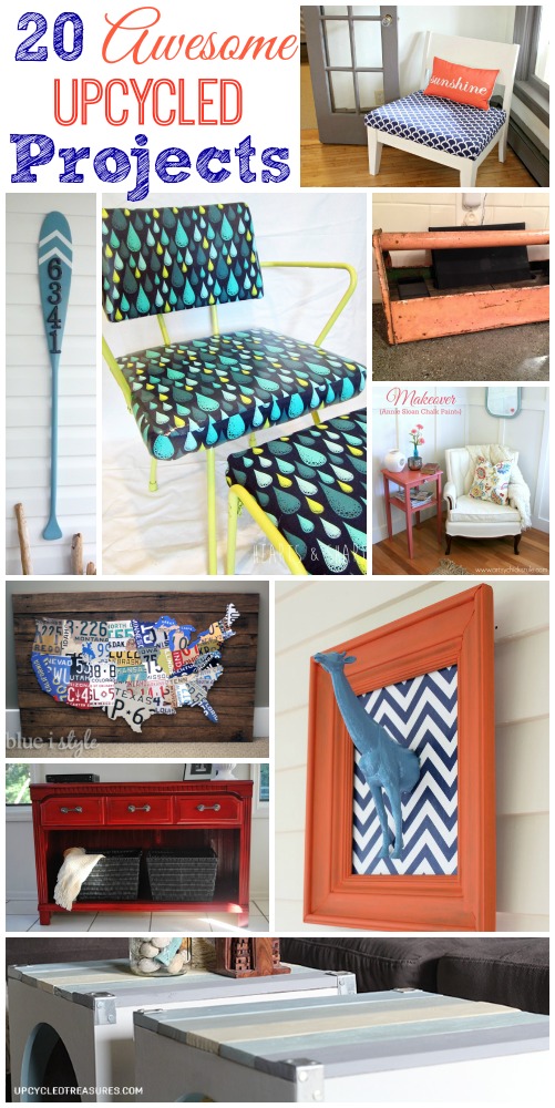 20 Awesome Upcycled Projects at The Happy Housie