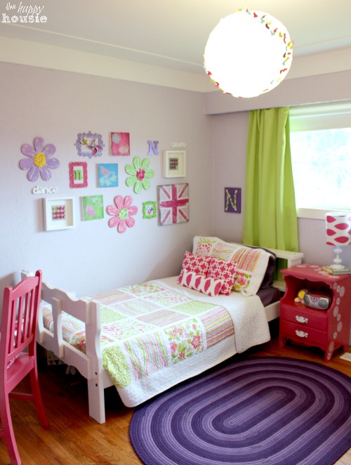 Little Turning Big Girls Bedroom Reveal at The Happy Housie overall