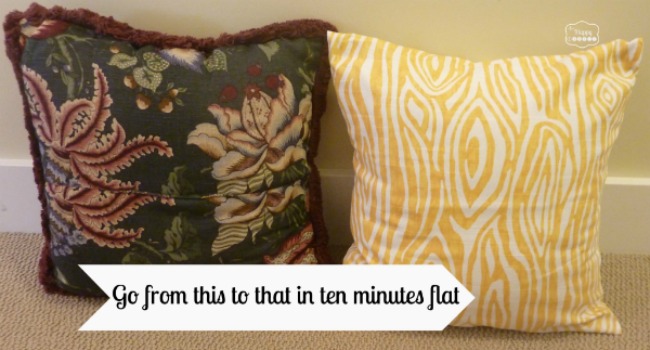 Super Crazy Easy Fast Ten Minute One Piece Envelope Pillows this to that